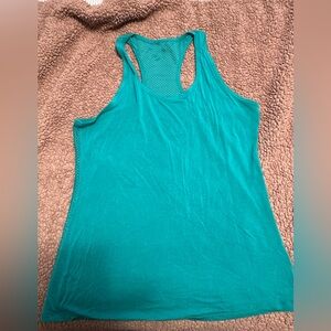 Zyia Teal Mesh Back Racerback Tank- Size XXL
